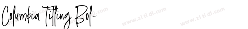 Columbia Titling Bol字体转换